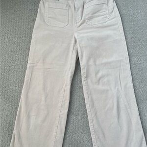 LOFT Soft Cream Wide Leg Pants